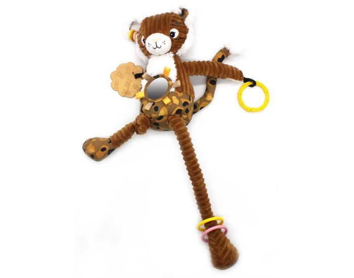 LES DGLINGOS Peluche d'Activits Nomade - Speculos le Tigre - Ds 12 mois  (2)