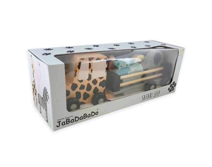 JABADABADO Jouet en Bois - Grande Voiture Jeep - Safari - Ds 18 mois (1)