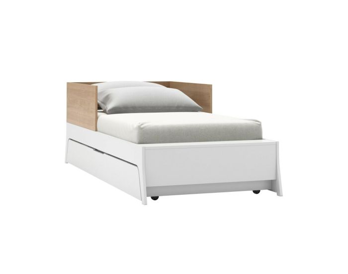 AKITEN RETAIL Pack Lit Bb Combin et volutif avec Matelas - Charlie Blanc et bois (4)