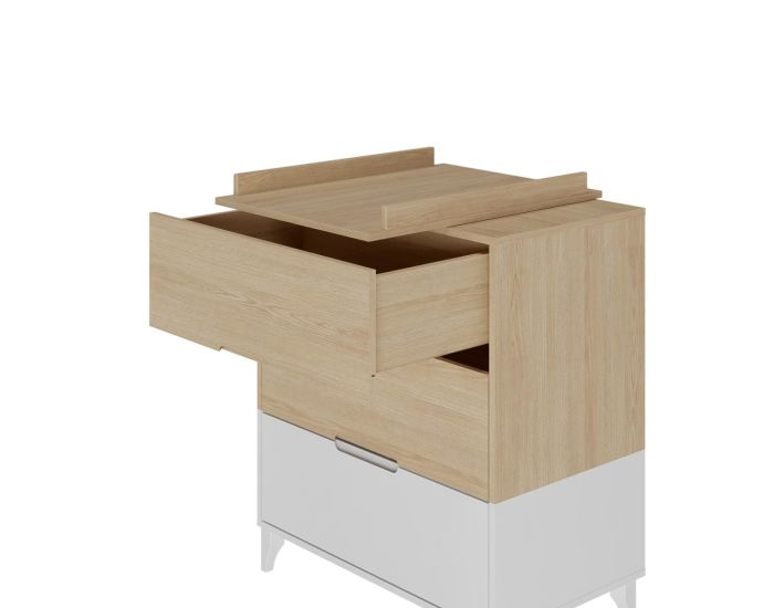 AKITEN RETAIL Mini Chambre Bb - Dixie Blanc et bois (3)