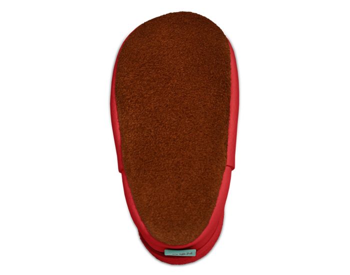 SEVIRA KIDS Chaussons Bb en Cuir Souple - CHATON - Rouge 18 - 19 (3)