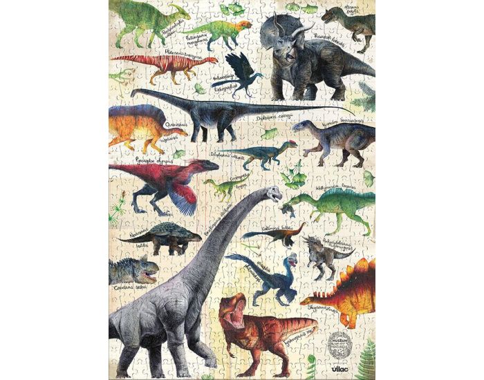 VILAC Puzzle Dinosaures 500 Pices - Ds 8 ans  (1)