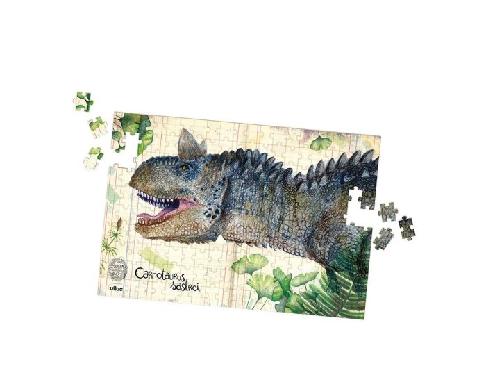 VILAC Coffret 3 Puzzles Dinosaures et Posters - Ds 6 ans  (1)