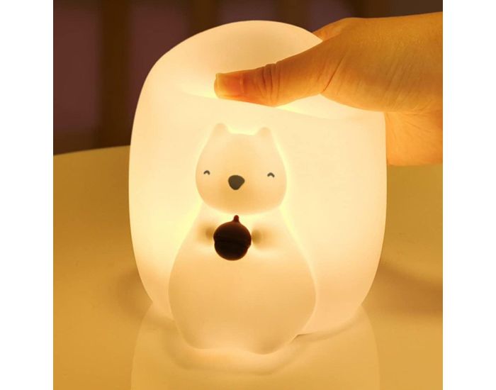 LITTLE L Veilleuse Lumineuse en Silicone - cureuil (4)