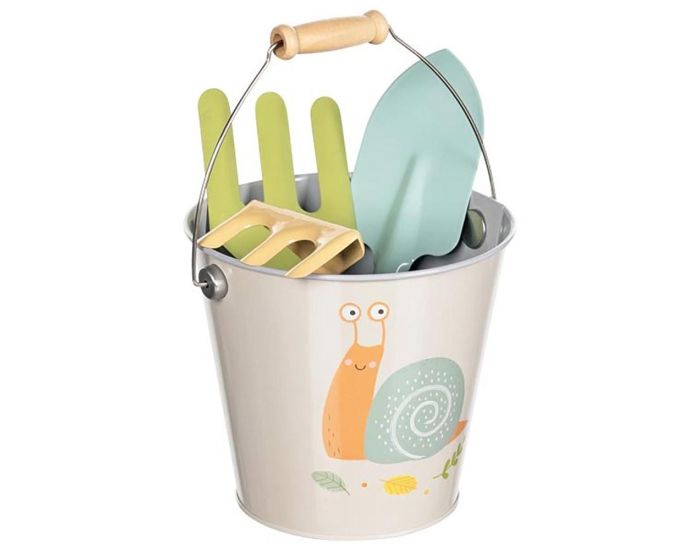 GOKI Seau et Outils de Jardin - Escargot - Ds 3 ans  (1)