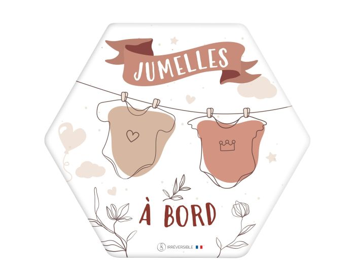 IRREVERSIBLE BIJOUX Adhsif ou Autocollant Bb  Bord - Jumeaux  Bord Bodys (1)