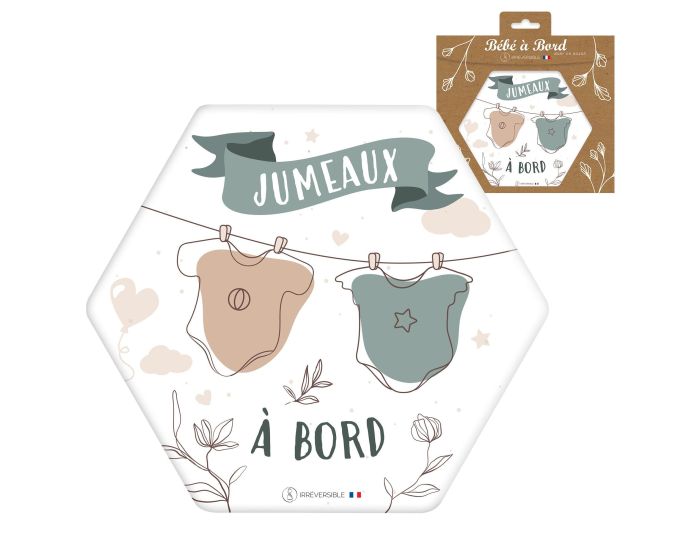 IRREVERSIBLE BIJOUX Adhsif ou Autocollant Bb  Bord - Jumeaux  Bord Bodys (7)