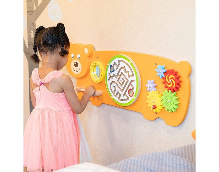 VIGA TOYS Panneau d'Activits Mural Ours - Ds 1 an (1)