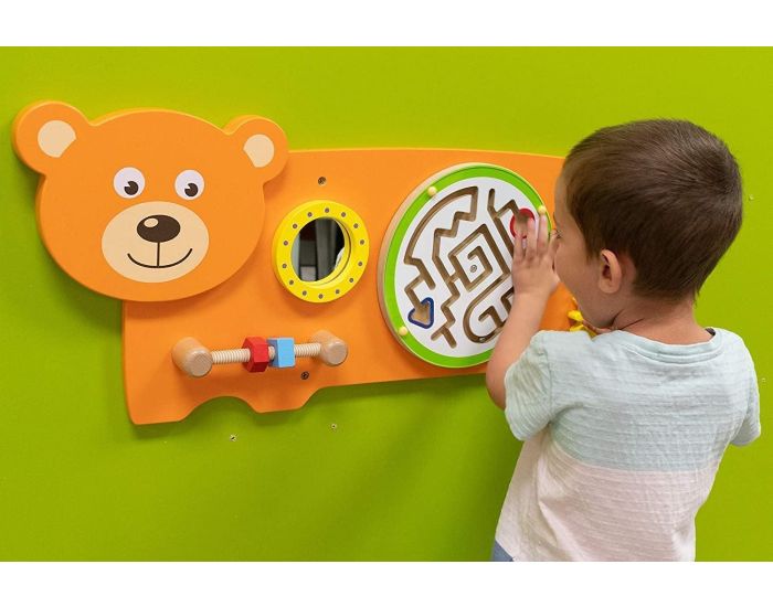 VIGA TOYS Panneau d'Activits Mural Ours - Ds 1 an (2)