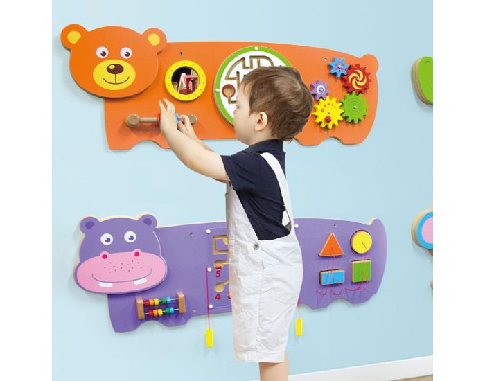 VIGA TOYS Panneau d'Activits Mural Ours - Ds 1 an (3)