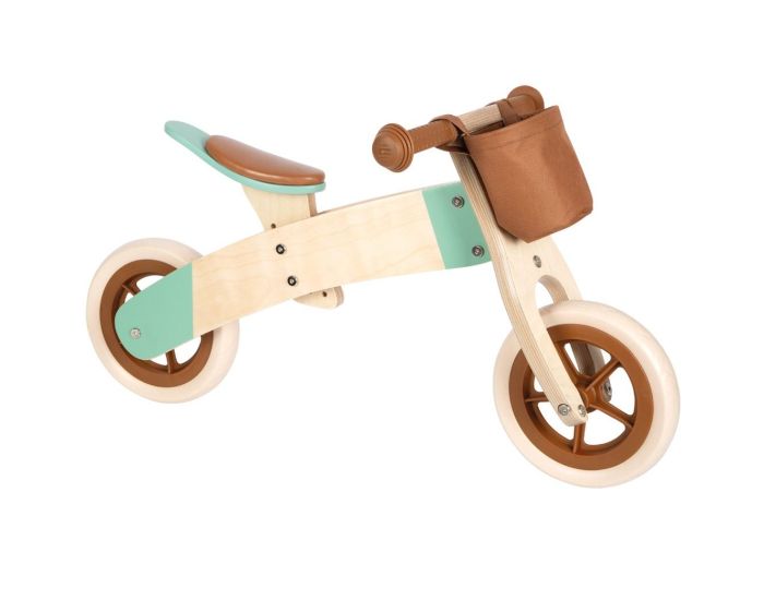 SMALL FOOT COMPANY Draisienne Tricycle 2 en 1 Maxi Brun - caramel - Ds 1 an  (3)