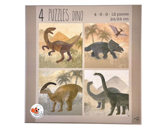 EGMONT TOYS 4 Puzzles Dino - Ds 2 ans  (1)