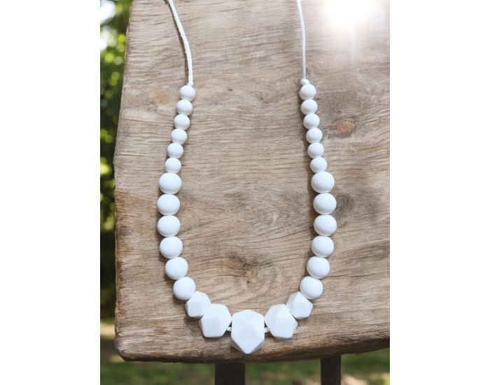 BABEAD Collier d'Allaitement Silicone - Blanc (1)