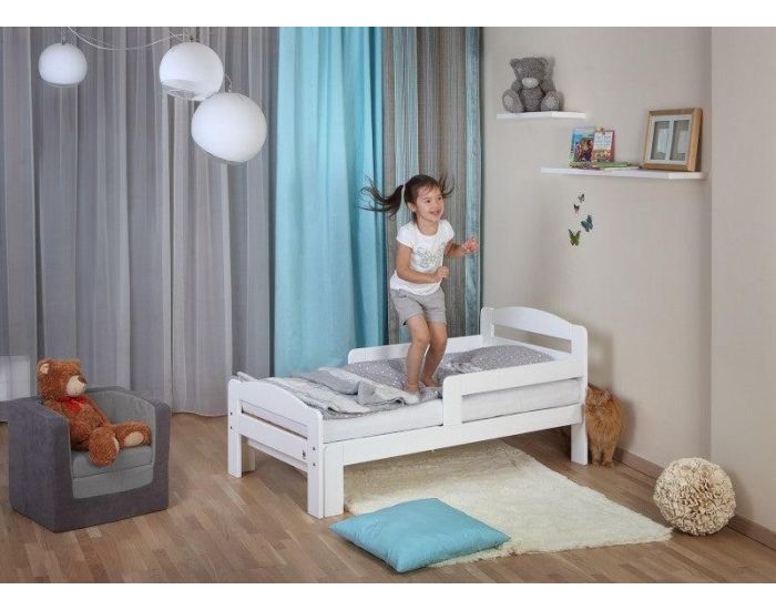 YAPPYKIDS Lit Evolutif pour Enfant - YappyGrow - Blanc - 140 x 70 vers 19 0x 70 cm  (1)