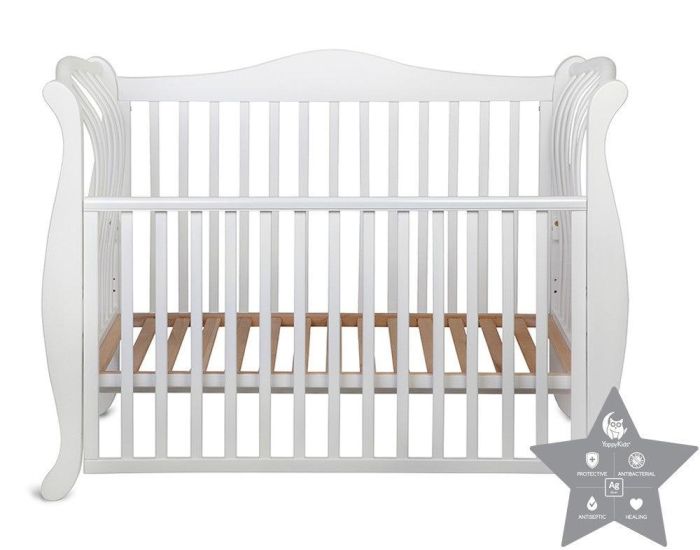 YAPPYKIDS Berceau B�b� avec Sommier R�glable - YappyLa:Le Blanc - 120 x 60 cm (2)