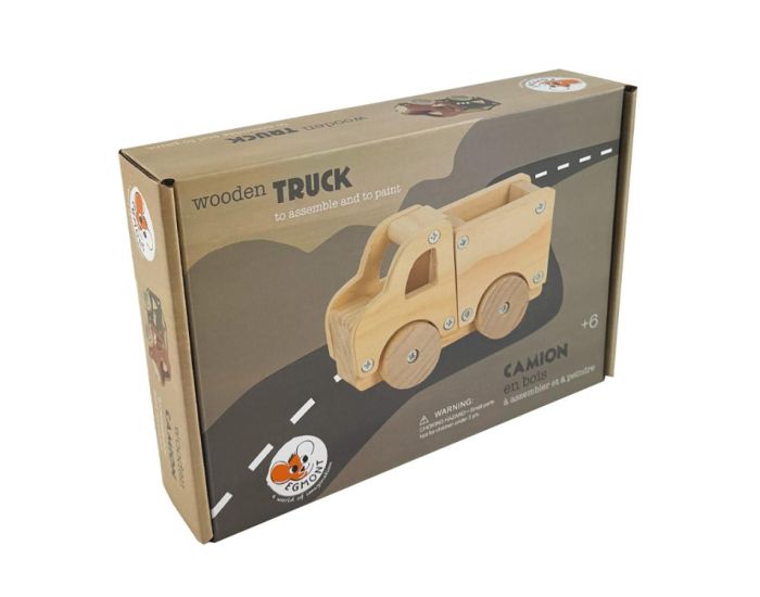 EGMONT TOYS Camion en Bois  Monter et  Peindre - Ds 3 ans  (2)