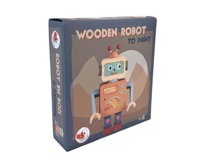 EGMONT TOYS Robot en Bois  Assembler et  Peindre - Ds 3 ans  (2)