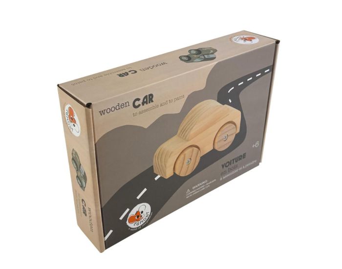 EGMONT TOYS Voiture en Bois  Monter et  Peindre - Ds 3 ans  (2)