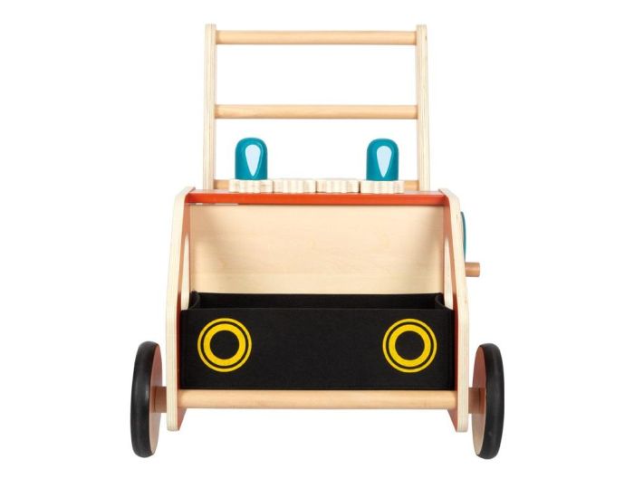 SMALL FOOT COMPANY Chariot de Marche en Bois - Pompiers - Ds 12 mois  (1)