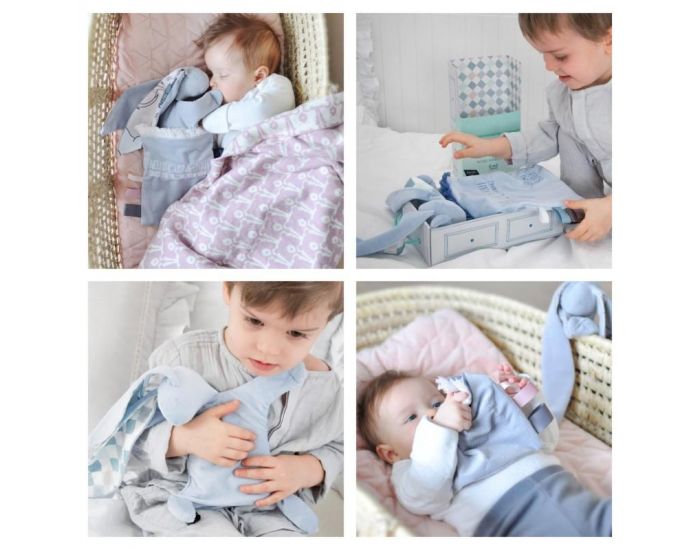 SEVIRA KIDS Doudou bouillotte compresse gel froid - sp�cial b�b� - 2 en 1 - Woodland - Turquoise (2)