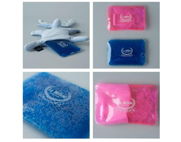 SEVIRA KIDS Doudou bouillotte compresse gel froid - sp�cial b�b� - 2 en 1 - Woodland - Turquoise (3)