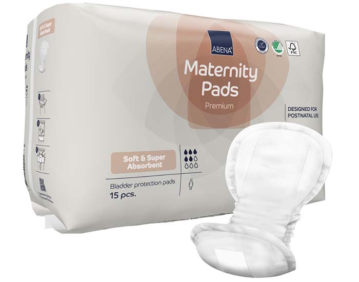 12 serviettes de maternité post partum - Maternéal