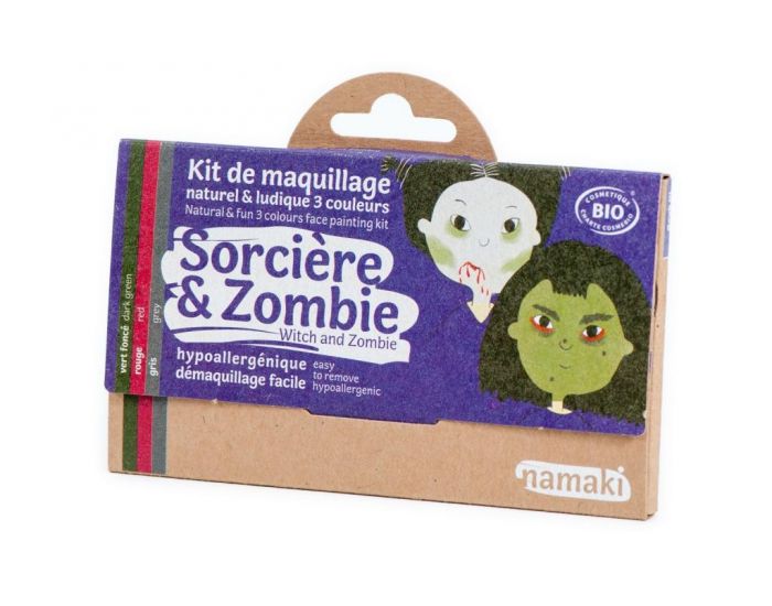 NAMAKI Kit maquillage bio 3 couleurs - Sorci�re et Zombie (2)