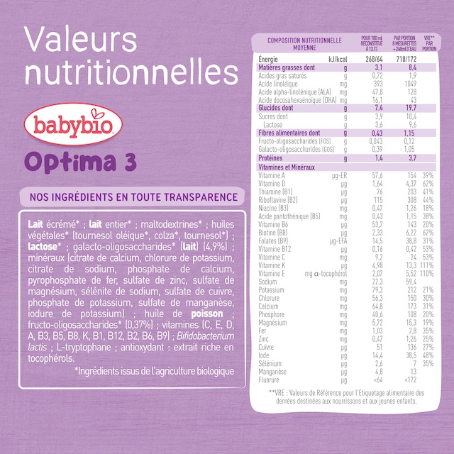 BABYBIO Croissance Optima 3 - Ds 10 mois - 800g (4)