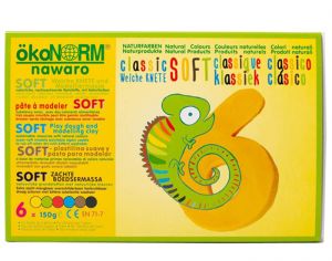 Genio Kids Kit de Pâte à Modeler Bio - Comestible pour Bébé 12 Pièces 0,65  kg avec 7 Accessoires Argile Autodurcissante Pate pour Enfant Rentrée