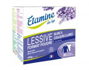 ETAMINE DU LYS Lessive Poudre Blanc et Couleurs Claires  la Lavande 4 Kg