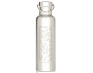 GASPAJOE Gourde en Inox 750 ml Collection Groovy - Fleurs de cerisier