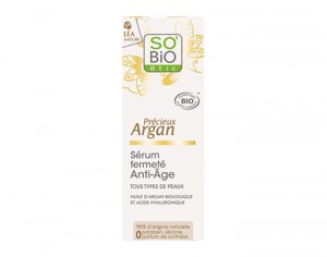 SO'BIO Sérum Fermeté Anti-âge à l'Argan Bio - 30 ml