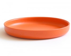 EKOBO Petite Assiette Mandarine pour Bébé en Bambou