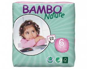 BAMBO NATURE Couches Écologiques Nature T6 / 16-30 kg / 22 couches