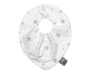 SEVIRA KIDS Bandana Cache-Cou Rversible - STELLA Blanc / Ecru