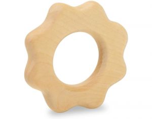 GRUNSPECHT Hochet de Dentition en Bois Fleur