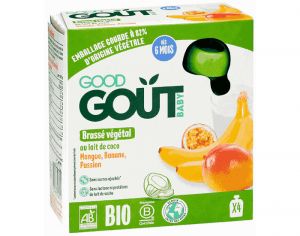 Pack Gourde x10 Pomme Framboise Bio (dès 4 mois) - Good Goût - La