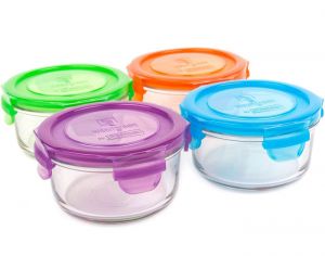 WEANGREEN 4 Pots de Conservation Repas Bébé en Verre - 400 ml