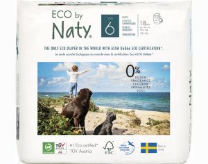 NATY Culottes d'Apprentissage Jetables ECO - Taille 6 Junior+ - +16 kg P