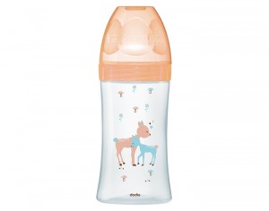 DODIE Biberon en Verre Sensation+ - Beige Biche - 270 ml