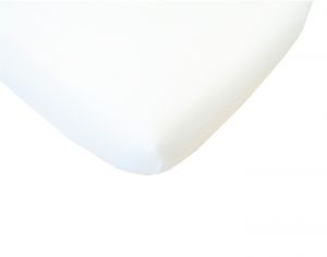 KADOLIS Lot de 2 Draps Housses en Coton Bio pour Lit - 60 x 120 cm Blanc