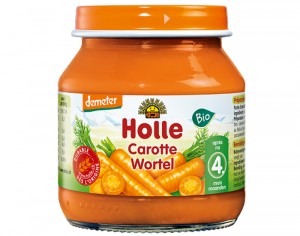 HOLLE Petit Pot Légume Carotte - Dès 4 Mois - 125 g