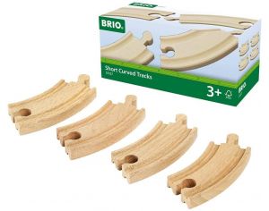 BRIO Petits Rails - Courbes 90 mm - Ds 3 ans 