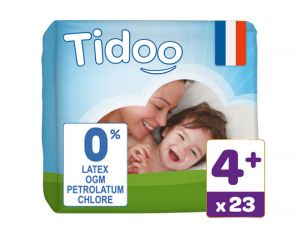 TIDOO Couches Écologiques Nature T4+ / 9-20 kg / 23 couches