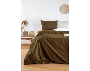 KADOLIS Drap Plat Adulte en Percale de Coton Bio Lav - Toundra 270 x 300 cm