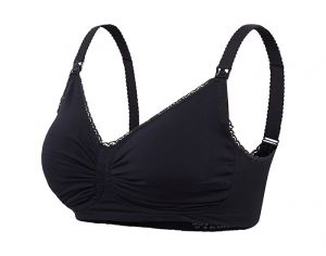 CARRIWELL Soutien-Gorge d'Allaitement Rembourr Carri-Gel - Armatures Gel - Noir XL