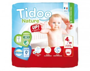 TIDOO Culottes d'Apprentissage - Taille 4 Maxi - 8-15 kg 20 culottes