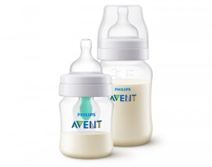 AVENT Biberon Anti-colic avec Valve Airfree - Lot 125 ml + 260 ml