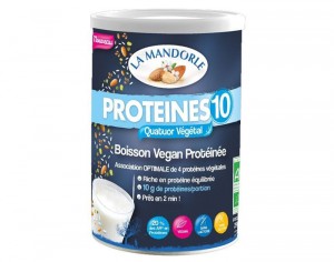 LA MANDORLE Boisson Protéiné Poudre Vegan 10 - 250 g