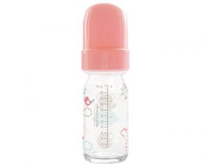 DBB REMOND Biberon Ourson Rgul'Air - 110 ml - Ttine Silicone Corail